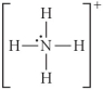 Choose the best Lewis structure for NH<sub>4</sub>⁺. A)    B)    C)    D)    E)   