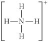 Choose the best Lewis structure for NH<sub>4</sub>⁺. A)    B)    C)    D)    E)   