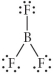 Choose the best Lewis structure for BF<sub>3</sub>. A)    B)    C)    D)    E)   