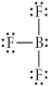 Choose the best Lewis structure for BF<sub>3</sub>. A)    B)    C)    D)    E)   