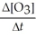 Given the following balanced equation, determine the rate of reaction with respect to [O<sub>3</sub>]. 2O<sub>3</sub>(g) → 3O<sub>2</sub>(g)  A) Rate = -     B) Rate = -     C) Rate = +     D) Rate = +     E) It is not possible to determine the answer without more information.