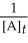 Which of the following represents the integrated rate law for a zeroth-order reaction? A)    = -kt B)    -   = kt C) [A]<sub>t</sub> - [A]<sub>0</sub> = -kt D) k = Ae<sup>(-</sup><sup>E</sup><sub>a</sub>/RT)  E)    =     + lnA