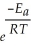 If a reaction carried out at 61 ◦C has an activation energy, E<sub>a,</sub> of 67.3 kJ mol<sup>-1</sup>, a rate constant of 791 s<sup>-1</sup>, and a frequency factor, A, of 2.65 × 10<sup>13</sup>, what is the value of R? k = A   A) 0.08314 J mol<sup>-1</sup> K<sup>-1</sup> B) 2.62 J mol<sup>-1</sup> K<sup>-1</sup> C) 0.08206 J mol<sup>-1</sup> K<sup>-1</sup> D) 9.51 J mol<sup>-1</sup> K<sup>-1</sup> E) 8.314 J mol<sup>-1</sup> K<sup>-1</sup>