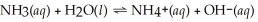 What is the pH of a 0.100 mol L<sup>-1</sup> NH<sub>3</sub> solution that has K<sub>b</sub> = 1.8 × 10<sup>-5</sup>? The equation for the dissociation of NH<sub>3</sub> is below:   A) 1.87 B) 2.87 C) 11.13 D) 10.13