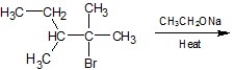 What are the major and minor products of the following reaction:   A)    B)    C)    D)    E)   