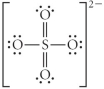 Choose the best Lewis structure for SO<sub>4</sub><sup>2</sup><sup>-</sup>. A)    B)    C)    D)    E)   