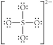 Choose the best Lewis structure for SO<sub>4</sub><sup>2</sup><sup>-</sup>. A)    B)    C)    D)    E)   