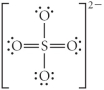 Choose the best Lewis structure for SO<sub>4</sub><sup>2</sup><sup>-</sup>. A)    B)    C)    D)    E)   