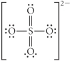 Choose the best Lewis structure for SO<sub>4</sub><sup>2</sup><sup>-</sup>. A)    B)    C)    D)    E)   