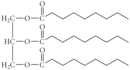 What type of lipid is the following compound?   A) steroid B) phospholipid C) glycolipid D) fatty acid E) triglyceride