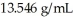 <strong>A mass of mercury occupies 0.750 L.What volume would an equal mass of ethanol occupy? The density of mercury is and the density of ethanol is 0.789 g/mL.</strong> A) 0.0 437 L B) 0. 0777 L C) 12.9 L D) 22.9 L