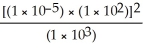 Without using a calculator,solve the following problem.   A)  1 × 10<sup>0</sup> B)  1 × 10<sup>-3</sup> C)  1 × 10<sup>-9</sup> D)  1 × 10<sup>-12</sup>