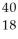 Determine the number of protons,neutrons and electrons in the following.   X A)  p<sup>+</sup> = 18 n° = 18 e<sup>-</sup> = 22 B)  p<sup>+</sup> = 18 n° = 22 e<sup>-</sup> = 18 C)  p<sup>+</sup> = 22 n° = 18 e<sup>-</sup> = 18 D)  p<sup>+</sup> = 18 n° = 22 e<sup>-</sup> = 40 E)  p<sup>+</sup> = 40 n° = 22 e<sup>-</sup> = 18