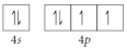 <strong>Choose the valence orbital diagram that represents the ground state of Se<sup>2</sup>⁻.</strong> A) B) C) D) E)