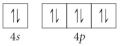 <strong>Choose the valence orbital diagram that represents the ground state of Se<sup>2</sup>⁻.</strong> A) B) C) D) E)
