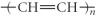Which of the following represent the addition polymer formed from the compound below? CH<sub>2</sub>=CH-CH<sub>3</sub> A)    B)    C)    D)    E)   