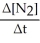 Write a balanced reaction for which the following rate relationships are TRUE. Rate =     =   = -     A)    N<sub>2</sub> + O<sub>2 </sub>→<sub> </sub> <sub> </sub>   N<sub>2</sub>O B)  2 N<sub>2</sub>O → 2 N<sub>2</sub> + O<sub>2</sub> C)  N<sub>2</sub>O → N<sub>2</sub> + 2 O<sub>2</sub> D)    N<sub>2</sub>O →   N<sub>2</sub> + O<sub>2</sub> E)  2 N<sub>2</sub> + O<sub>2 </sub>→<sub> </sub>2 N<sub>2</sub>O