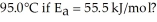 A particular first-order reaction has a rate constant of 1.35 ×     at 25.0°C.What is the magnitude of k at   A)  9.56 × 10<sup>3</sup> s<sup>-1</sup> B)  2.85 × 10<sup>4</sup> s<sup>-1</sup> C)  576 s<sup>-1</sup> D)  4.33 × 10<sup>87</sup> s<sup>-1</sup> E)  1.36 ×   s<sup>-1</sup>