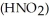 Calculate the percent ionization of nitrous acid in a solution that is 0.205 M in nitrous acid   and 0.295 M in potassium nitrite (   ) .The acid dissociation constant of nitrous acid is   A)  59.0 B)  0.151 C)  17.1 D)  2.72 ×   E)  3.508
