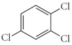 Name the following compound.   A)  2,3,5-trichlorobenzene B)  1,3,4-trichlorobenzene C)  trichlorostyrene D)  1,2,4-trichlorobenzene E)  1,3,4-trichlorohexene