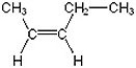 Name the following compound.   A)  trans-2- butene B)  cis-2- butene C)  cis-2-pentene D)  trans- 2- pentane E)  2- butane