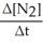 Write a balanced reaction for which the following rate relationships are true. Rate =    =  = -    A)   N<sub>2</sub> + O<sub>2 </sub>→<sub> </sub> N<sub>2</sub>O B) 2 N<sub>2</sub>O → 2 N<sub>2</sub> + O<sub>2</sub> C) N<sub>2</sub>O → N<sub>2</sub> + 2 O<sub>2</sub> D)   N<sub>2</sub>O → N<sub>2</sub> + O<sub>2</sub> E) 2 N<sub>2</sub> + O<sub>2 </sub>→<sub> </sub>2 N<sub>2</sub>O