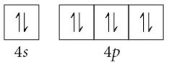 <strong>Choose the valence orbital diagram that represents the ground state of Se<sup>2</sup>⁻.</strong> A)   B)   C)   D)   E)   <div style=padding-top: 35px> 