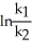 Which of the following represents the integrated rate law for a second-order reaction? A)    = - kt B)    -   = kt C)  [A]<sub>o</sub> - [A]<sub>t</sub> = - kt D)  k = Ae<sup>(Ea/RT) </sup> E)    =     - lnA