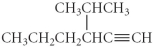 Name the following compound.   A)  4-propyl-5-hexyne B)  3-isopropyl-1-hexyne C)  1-nonyne D)  4-methyl-3-propyl-1-pentyne E)  2-methyl-4-pentyne