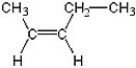 Name the following compound.   A)  trans-2-butane B)  cis-2-butene C)  cis-2-pentene D)  trans-3-pentene E)  2-pentene
