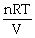 Dalton's law of partial pressure is: P =    .