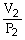 To solve problems using Boyle's Law,which mathematical equation should be used? A)    =    B) P<sub>1</sub>V<sub>1</sub> = P<sub>2</sub>V<sub>2</sub> C)    =    D) P<sub>2</sub>V<sub>1</sub> = P<sub>1</sub>V<sub>2</sub> E) none of the above
