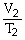 Which one of the following is impossible for an ideal gas? A)    =    (    )  B)    =    C) V<sub>2</sub> = (   ) V<sub>1</sub> D) V<sub>1</sub>T<sub>1</sub> = V<sub>2</sub>T<sub>2</sub> E) none of the above