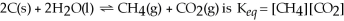 The equilibrium expression for the reaction:    .