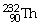 If the   Isotope emits an alpha particle,what would be the atomic number of the Resulting atom? A) 90 B) 88 C) 92 D) 228 E) 236
