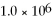 The decimal number 0.0000010 expressed in scientific notation is    .