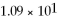 How would the number   Be expressed in decimal form? A) 109 B) 0.109 C) 1.09 D) 10.9 E) none of the above