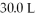 What is the temperature (°C) of 2.48 moles of gas stored in a   Container at   ? (R= 0.0821 L atm/ mol K)  A) 302 B) 189 C) 29 D) -84 E) none of the above