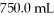 Calculate the molality of a solution prepared by dissolving 19.9 g of KCl in   Of water. A) 0.200 B) 0.356 C) 4.99 D) 0.267 E) none of the above