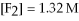 For the reaction   ,the equilibrium concentrations are as follows:   ,   ,   .The equilibrium constant is: A) 7.53 ×   B) 1.19 ×   C) 8.43   D) 1.33 ×   E) none of the above