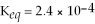 For the reaction   ,   ,and the equilibrium concentration of sulfide ion is   .What is   A) 0.052 M B) 0.32 M C) 0.015 M D) 0.10 M E) none of the above