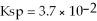 Calculate [   ] at equilibrium given that the   For the reaction   A) 0.0185 M B) 0.0 M C) 0.19 M D) not enough information given E) none of the above