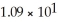 How would the number   be expressed in decimal form? A) 109 B) 0.109 C) 1.09 D) 10.9 E) none of the above