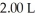 What is the molecular weight of a gas if a 21.0 g sample has a pressure of   at   in a   flask?  (R= 0.0821 L atm/ mol K)  A) 243 amu B) 1.89 amu C) 234 amu D) 11.1 amu E) none of the above