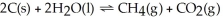 Decreasing the amount of carbon dioxide in the reaction below will cause the reaction to proceed to the right so that equilibrium will be restored.  