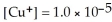 For the reaction   ,the equilibrium concentrations are as follows:   M,   M.The equilibrium constant is: A) 1.0 ×   . B) 1.0 ×   . C) 1.0 ×   . D) 1.0 ×   . E) none of the above