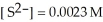For the reaction   ,   ,and the equilibrium concentration of sulfide ion is   .What is   A) 0.052 M B) 0.32 M C) 0.015 M D) 0.10 M E) none of the above