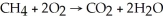 Identify the reducing agent in the following reaction:    . A) CH<sub>4</sub> B) O<sub>2</sub> C) CO<sub>2</sub> D) H<sub>2</sub>O E) none of the above