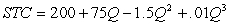 Suppose that a firm has the following cost function:    a. Determine the output level at which SMC will be minimized. b. Determine the output level at which AVC will be minimized c. Find the value of AVC when AVC is at is minimum d. Find the value of SMC when AVC is at its minimum e. Compare your answers to parts c and d.