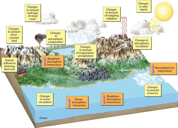   -List and define the five components of Earth's climate system.